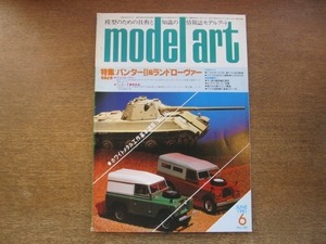 2008CS●MODEL Art モデルアート 1981.6●パンター？&ランドローヴァー/F-104スターファイター/ゲパルト対空戦車/ホンダCB750F