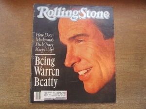 2108MK●洋雑誌「Rolling Stone ローリング・ストーン」579/1990.5.31●ウォーレン・ベイティ/映画ディック・トレイシー/マドンナ