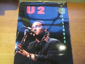  large size calendar [U2]1988 year *bonoBono