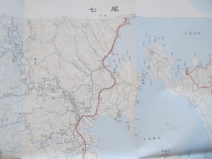 5万分の1地形図「七尾」●昭和47年発行