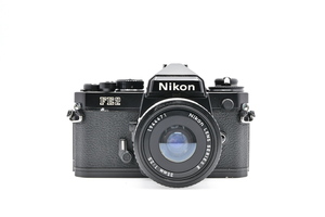 Nikon ニコン FE2 ブラック + Nikon LENS SERIES E 35mm F2.5 ジャンク品 部品取り用 MF一眼レフ フィルムカメラ 広角単焦点レンズ ■00254