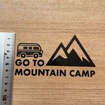 237. 【送料無料】 GO TO MOUNTAIN CAMP 山キャンプ カッティングステッカー キャンプ 【新品】_画像3