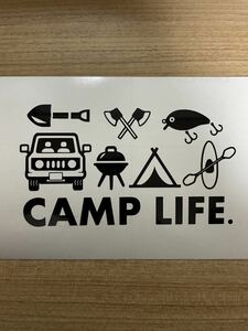 183. [ free shipping ] CAMP LIFE. camp cutting sticker fishing outdoor tent [ new goods ]