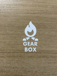 82. 【送料無料】 焚き火 GEAR BOX カッティングステッカー キャンプ CAMP