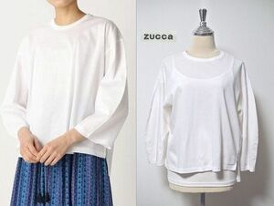 * beautiful goods!ZUCCa[ Zucca ] coating jersey -/ cut and sewn (*^_^*) regular price 14,000 jpy + tax MADE IN JAPAN( made in Japan )