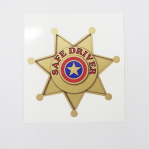  excellent Driver sticker 8cm red 1 sheets order badge seal Ame li Kangol do Police badge safety driving traffic safety 