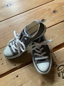 春物★converse★コンバース★Converseスニーカー★グレー★灰★ノーカット★22.5cm★アメカジ★アメリカン★大人カジュアル