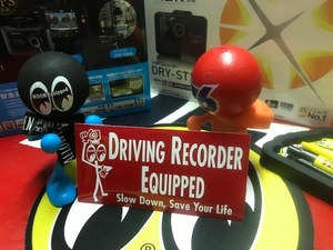 ムーンアイズ ドライブレコーダーステッカー Driving Recorder Equipped Sticker 検索用→MOONEYES ユピテル コムテック ドラレコ ２カメラ