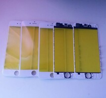 5枚セット白★送料無料★iphone7画面割れ修理フロントガラスパネル・ミドルフレーム一体式 修理部品★国内配送パーツ白ホワイト_画像1