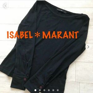 イザベルマラン　ISABEL MARANT カットソー　ボートネック　ブラック