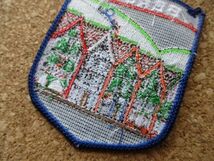 90s ノルウェーBERGENベルゲン刺繍ワッペン世界遺産ブリッゲン/アップリケ街並みパッチ旅行 土産ヨーロッパ_画像7