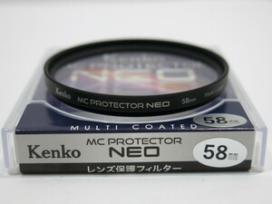 【 中古・フィルター ケース付 】Kenko 58mm MC PROTECTOR NEO 保護フィルター ケンコー [YM881]