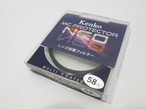【 中古品 】Kenko MC PROTECTOR NEO 58mm 保護フィルター ケンコー ケース入り[MB971]
