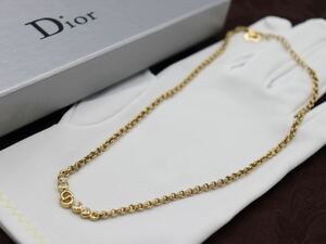 【極美品】Christian Dior ネックレス ビジュー ロゴ クリスチャン ディオール ヴィンテージ アクセサリー レディース 結婚式 レア C27