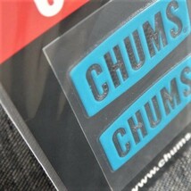 チャムス Sticker ステッカー CHUMS Logo Emboss Sticker ティール CH62-1125 新品_画像5