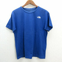 y■ノースフェイス/THE NORTH FACEショートスリーブ ナチュラルシンキングTシャツ■青【メンズM】MENS/44【中古】_画像1