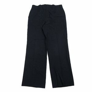 y#90'S б/у одежда # Old Burberry /BURBERRYno- tuck слаксы брюки # темно-синий [W94] retro /167[ б/у ]