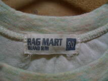 全国送料無料 ラグマート RAG MART キッズジョイ製 子供服キッズベビー女の子カットソー素材ノースリーブワンピースチュニック 90 着丈35cm_画像4