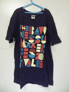 全国送料無料 ザ ボゥディーズ THE BAWDIES SUMMER FESTIVAL 2013 半袖 バンド 紺色 Tシャツ メンズSサイズ