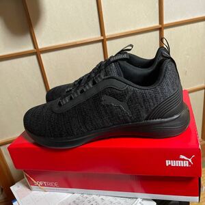 箱あり¥500値引り箱なしで良いなら、1,000円ディスカウントしました。PUMA ソフトライド　バイタルキャット　27cm 黒色