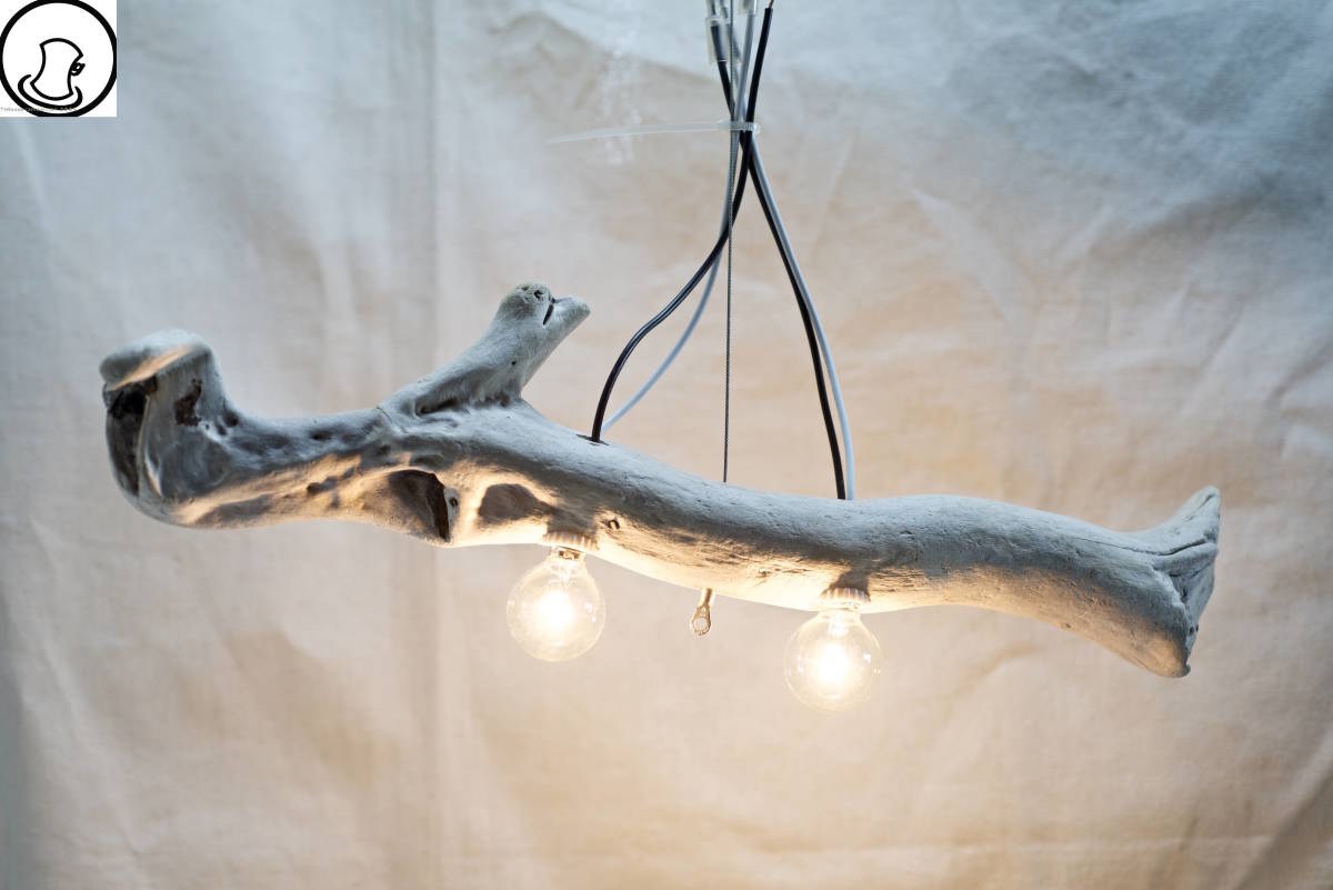 SeaSideInterior☆Driftwood pendant light/illumination 'Driftwood Pendantlamp 97', handmade works, interior, miscellaneous goods, ornament, object