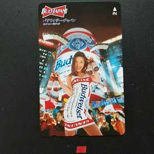 ★練木有美子★バドワイザーキャンペーンガール★Budweiser★テレホンカード５０度数未使用