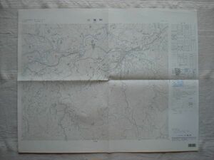 【地図】 三重町 1：25,000 平成8年発行/ 大分 大野町 緒方町 清川町 豊肥本線 川辺ダム 百枝トンネル 沈堕滝 内山観音 九州 国土地理院