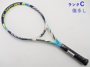 中古 テニスラケット ウィルソン ジュース 100 2012年モデル【一部グロメット割れ有り】 (G3)WILSON JUICE 100 2012