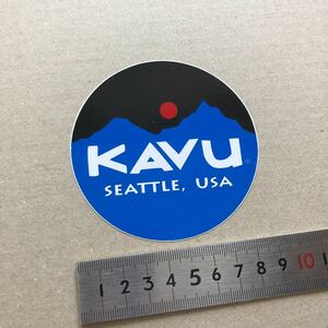 送料無料 ★即決 KAVU ステッカー ★ カブー シール デカール アウトドア ウェア シアトル camp