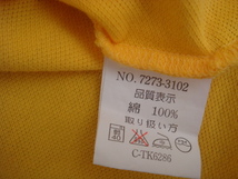 未使用　黄色　半袖　メンズ　ポロシャツ　Ｍサイズ　綿100%_画像5