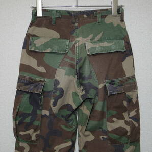 ビンテージ 90s■米軍実物 US ARMY■ウッドランド カモ リップストップ BDU カーゴ パンツ■X-SMALL XS 迷彩 USA製■ミリタリー コンバットの画像4