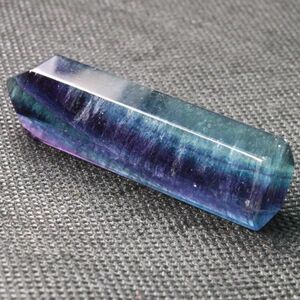 中国産【フローライト六角柱３４】蛍石、ポリッシュポイント、Fluorite、ミネラル、鉱物、原石、天然石、鉱物屋Rei