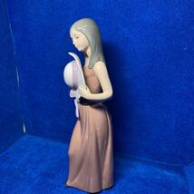 ★状態良好 Lladro リヤドロ 5007 シャイな少女 陶器 人形 メイドイン スペイン 送料800円_画像2