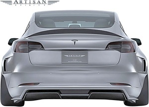 【M’s】TESLA Model3 ZAA-3L23P (2019y-) ARTISAN SPIRITS EVS リヤ ディフューザー ／／ FRP アーティシャンスピリッツ エアロ カスタム