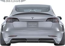 【M’s】TESLA Model3 ZAA-3L23P (2019y-) ARTISAN SPIRITS EVS カーボン トランクスポイラー ／ CFRP アーティシャンスピリッツ エアロ_画像9