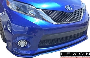 【M's】TOYOTA SIENNA SE(2013/1-) LEXON フロントリップスポイラー／／トヨタ シエナ レクソン エアロ フロントスポイラー 社外品 未塗装