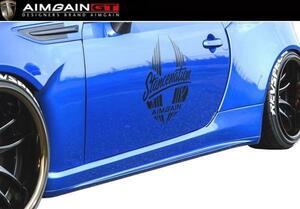 【M's】スバル BRZ 前期 サイド ステップ 左右 AIMGAIN GT エイムゲイン エアロ SUBARU ZC6 SIDE STEP