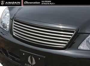 【M's】クラウン アスリート 18 後期 フロント グリル AIMGAIN エイムゲイン エアロ GENERATION FRONT GRILLE トヨタ TOYOTA