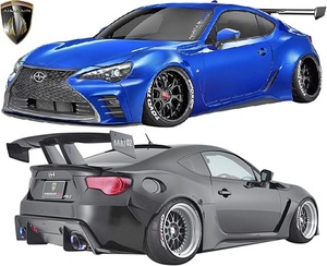 【M’s】スバル BRZ ZC6 / トヨタ 86 ハチロク ZN6 (前期/後期) AIMGAIN GT-F ワイドボディー フルキット 9P ／／ FRP エイムゲイン エアロ