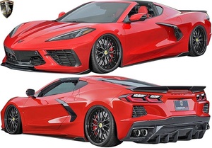 【M's】CHEVROLET C8 CORVETTE 前期 (2020y-) AIMGAIN GT フルキット 3点 ／／ エイムゲイン カーボン エアロ セット パーツ カスタム 社外