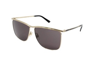  Gucci солнцезащитные очки GG0821S черный Gold металлические принадлежности Logo Brown 