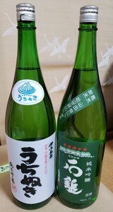 週末値下げ 愛媛県 石鎚酒造 【石鎚 純米吟醸 緑ラベル】【純米吟醸 うちぬき】1800ml 二本セット 化粧箱入り