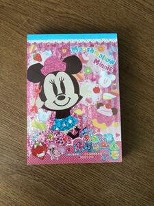あそべるボリュームメモ　ミニーマウス　メモ帳　ディズニー Disney ミニーちゃん ピンク 折り紙 女の子 キッズ　送料84円