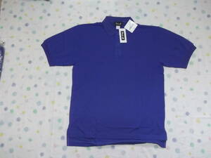 定形外OK　Pick-off　半袖　ポロシャツ　形態安定加工ニット　ブルー　Ｌサイズ　４９００円