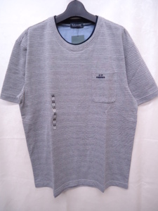 【KCM】Rom-67-LL★新品★【U.P renoma】 メンズ　半袖Tシャツ　グレー系　サイズ LL