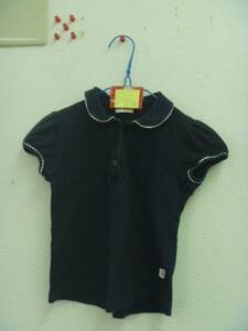 *(il gufo) Италия производства! рубашка-поло с коротким рукавом *90~100 размер? темно-синий цвет 