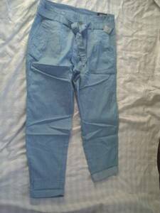 *GAP Gap thin bleach Denim high waste to easy pants 6 new goods *