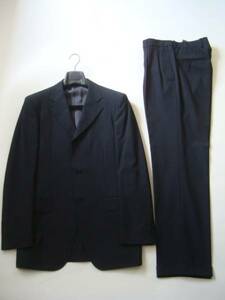 SHIPS 春夏 日本製 ブラック スーツ size39 ウールスーツ シップス メンズ ジャケット パンツ スラックス 冠婚葬祭