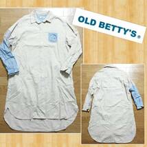 OLD BETTY'S オールドベティーズ Remake シャツ ワンピース リメイク 美品_画像1