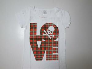 mastermind japan love tee 白赤　LADIES S　新品